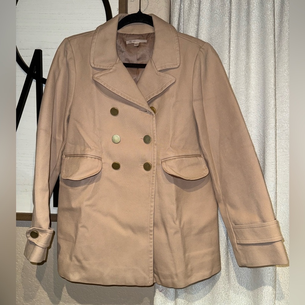 GAP Women's Beige Double-Breasted Trench Coat